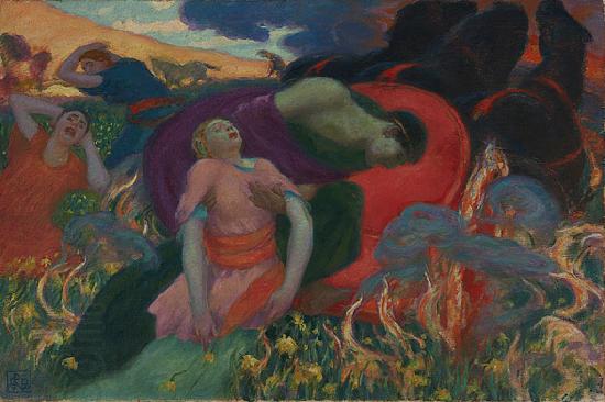 Rupert Bunny Rape of Persephone oil painting picture